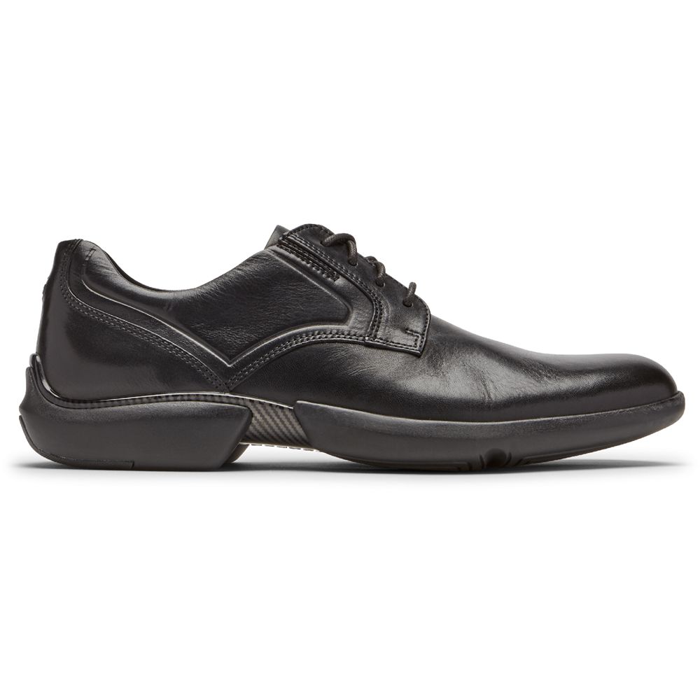 Rockport Men's Total Motion Advance Plain Toe Oxfords - Black - USA (8435GBEHI)